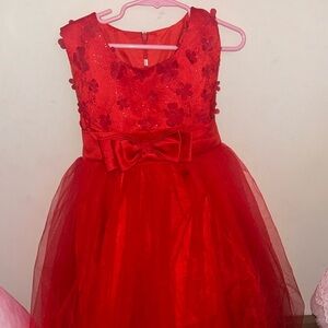 Discounted Red Formal Toddler Dress ( Pls Read description)